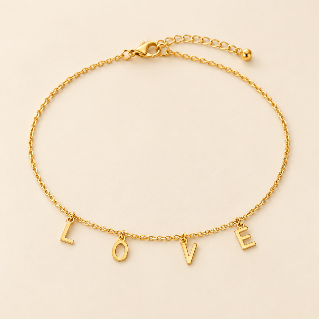 Amour Letter Anklet — product view