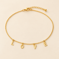 Amour Letter Anklet — product view
