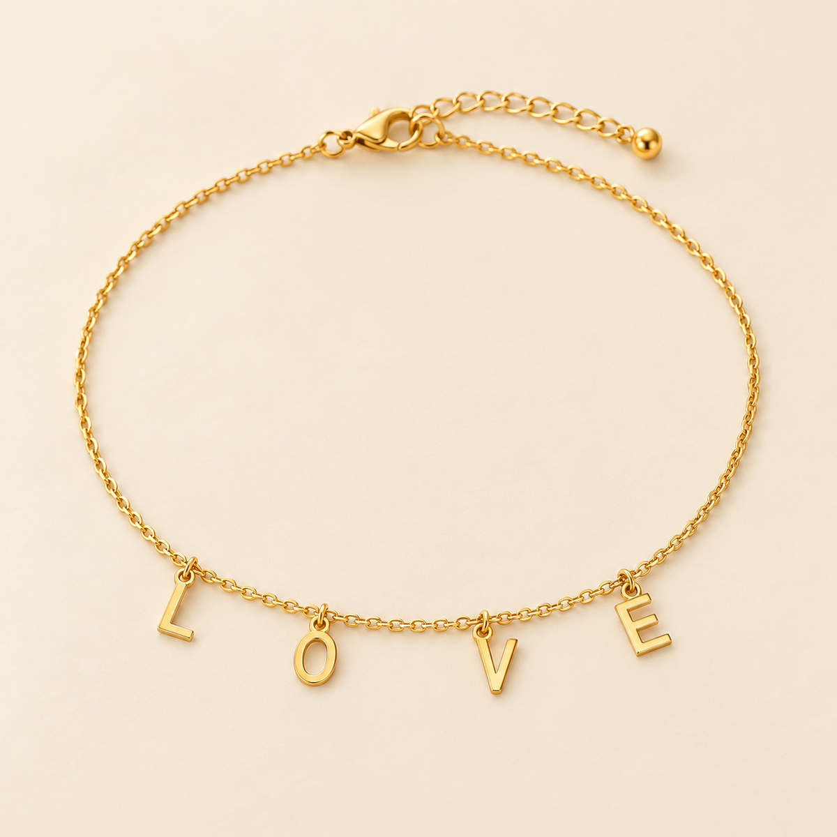 Amour Letter Anklet — product view