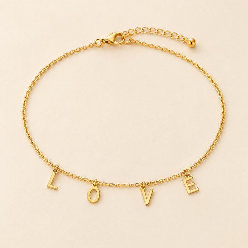 Amour Letter Anklet — product view