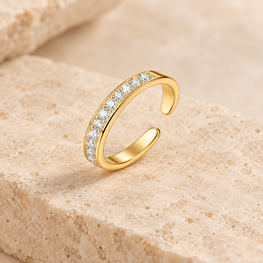 Lucent Stone Toe Ring — alternate angle