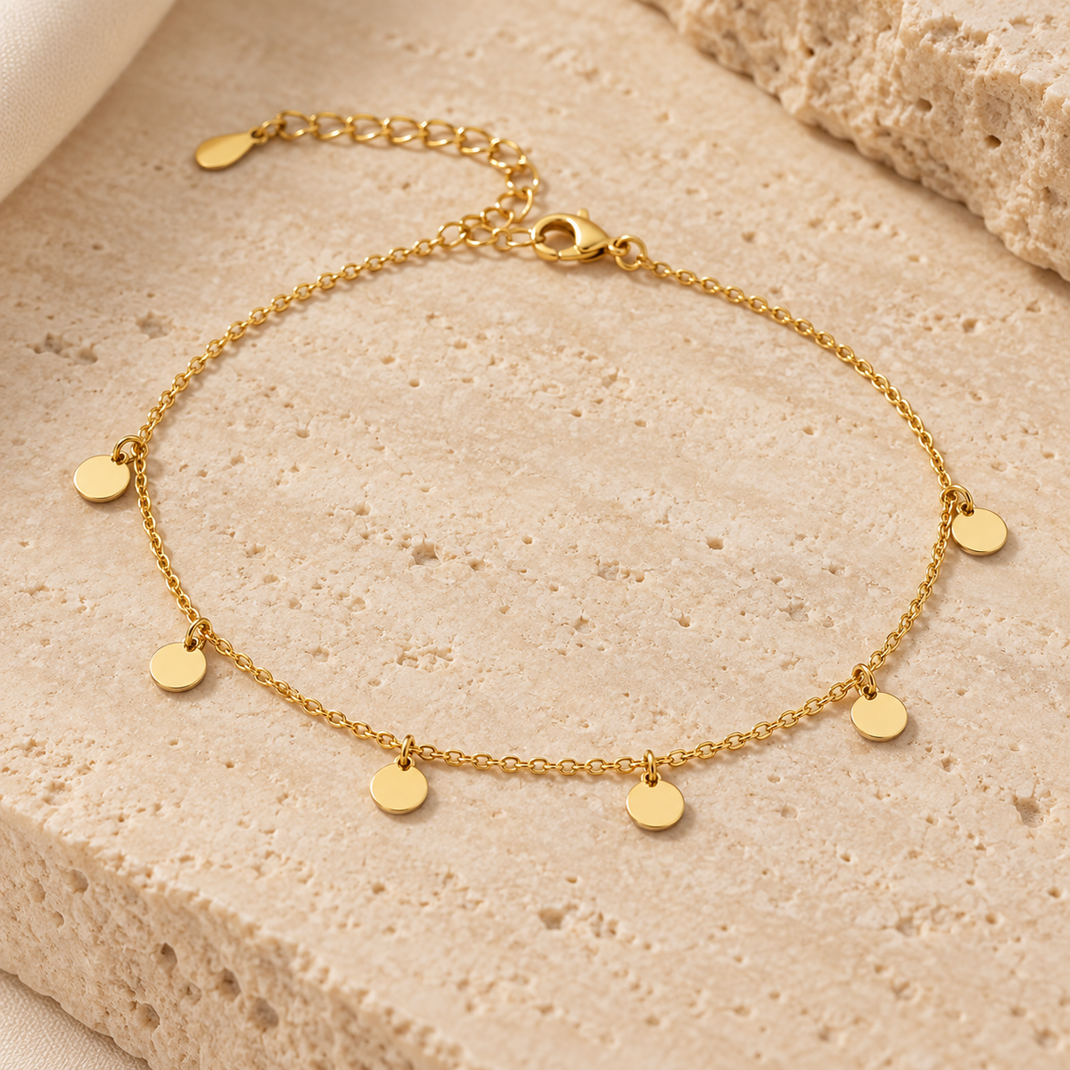 Sola Disc Anklet — alternate angle