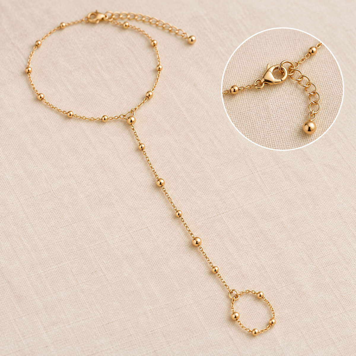 Soleil Barefoot Chain — clasp detail