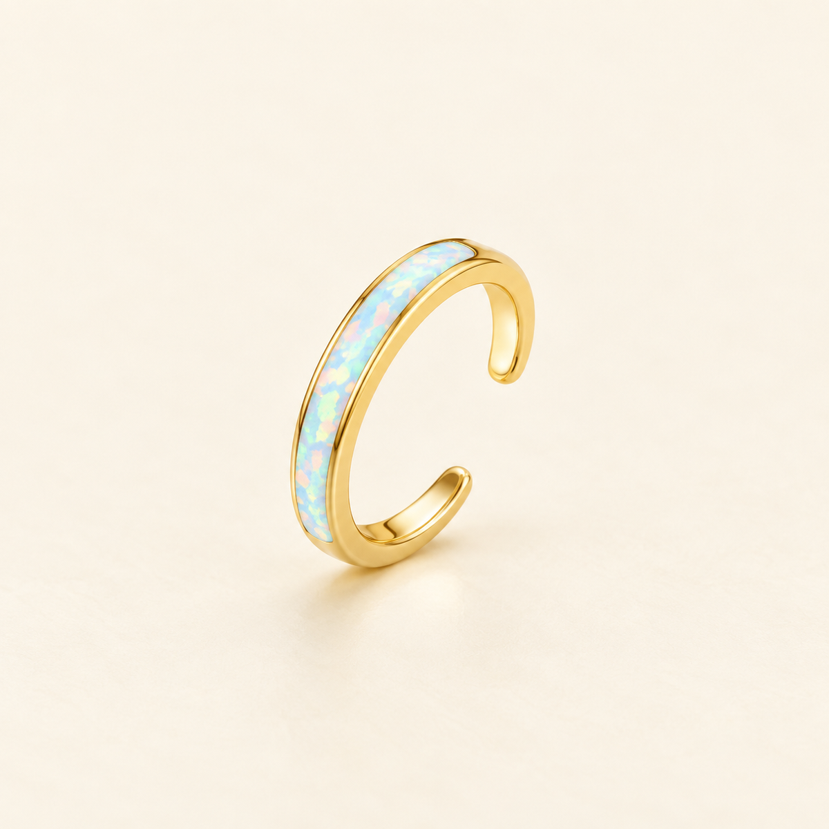 Lumi Inlay Toe Ring — product view