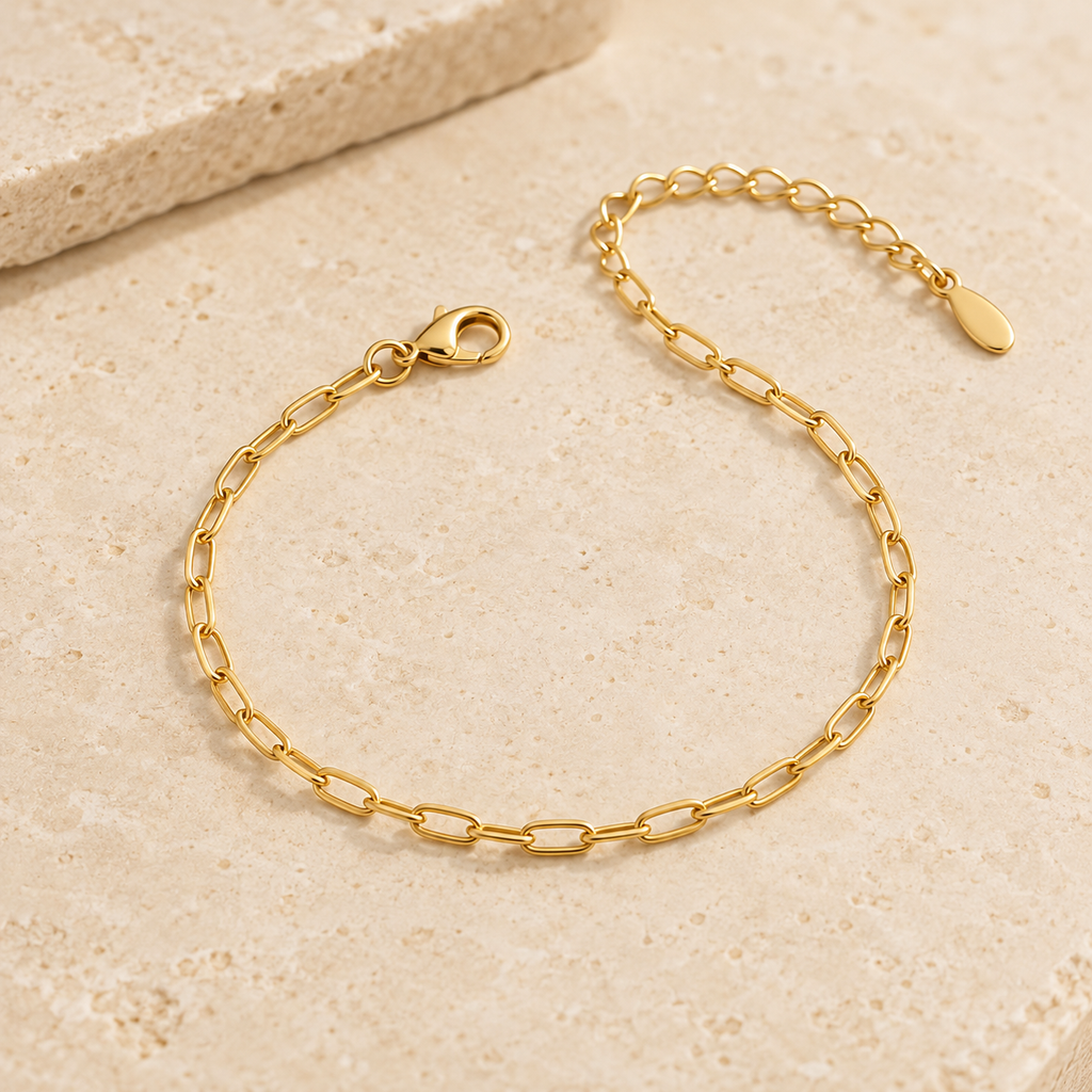 Linea Paperclip Bracelet — alternate angle